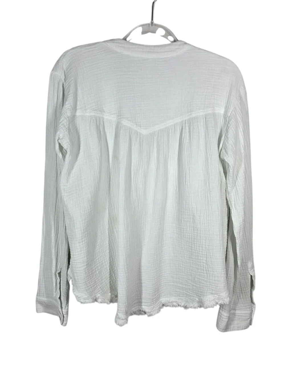 FREE PEOPLE GAUZY CRINKLE COTTON BLOUSE